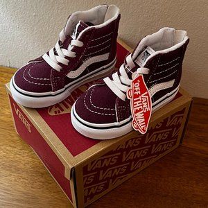 Vans Sk8-Hi Zip - Toddler Size 4 (NEW WITH TAGS)